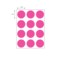 Nevs 1-1/4" Color Coding Dots Pink Flr - Sheet Form DOT-114M Pink Flr - alternate 2